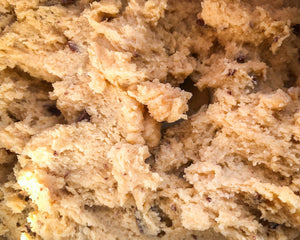 Steph's Cookies cookie dough close up shot